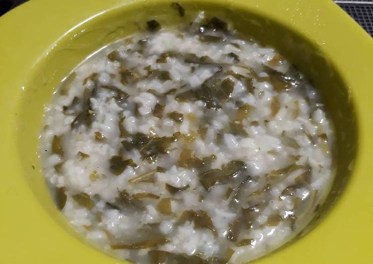 gambar untuk resep Bubur Bayam simpel sedap