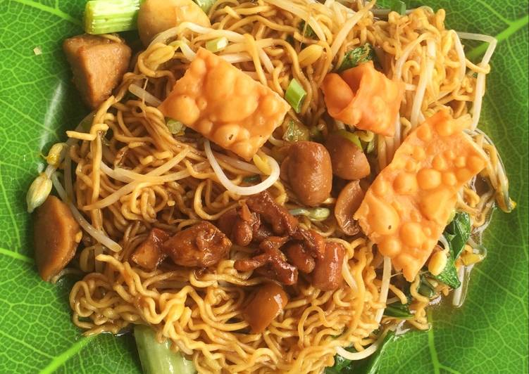 resep masakan Mie Goreng Pangsit Sederhana