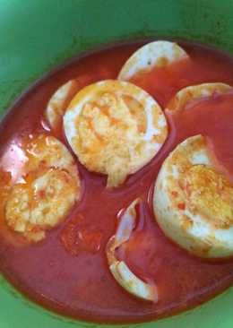 Balado Egg Soup Homemade