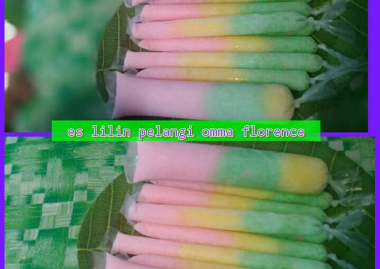 resep lengkap untuk Es lilin pelangi