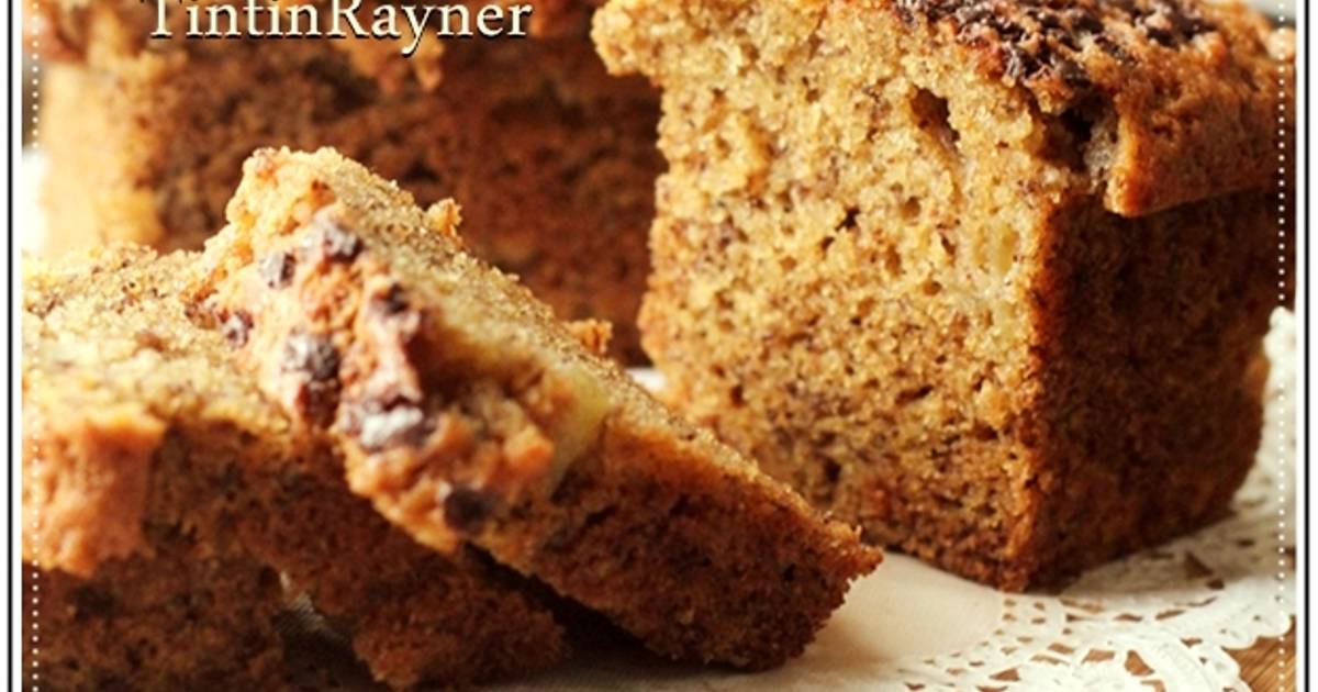 Resep Mini Loaf Banana Cake no Mixer Cake Pisang rempah chocochips mini