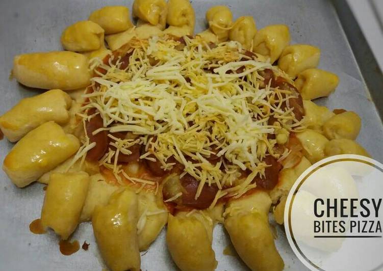 cara membuat Cheesy bites pizza