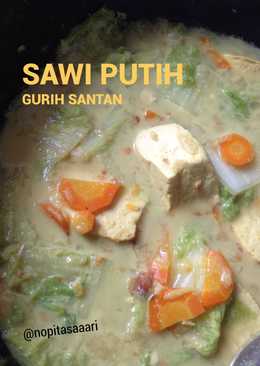 Sawi putih gurih santan