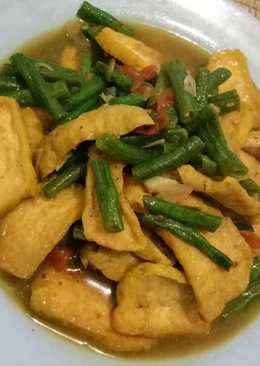 Tumis Kacang Panjang Tahu