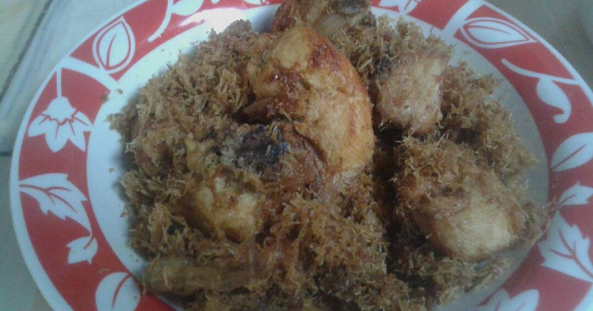 Resep Ayam serundeng simpel dan praktiss ala Ucie La'ayu