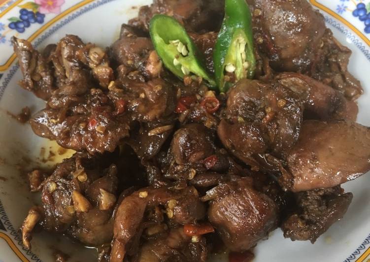 Resep Ati Ampela Tumis Kecap - gita rizky filian