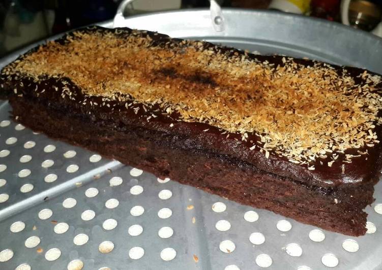 bahan dan cara membuat Brownies Pisang Nutella