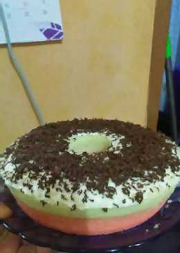 Bolu kukus lapis tabur coklat