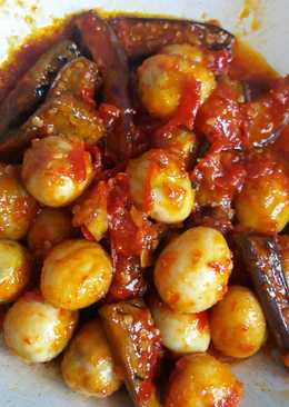 Balado terong telur puyuh
