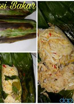 Nasi bakar praktis (ala rice cooker)