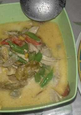 Ayam suwir sayur santan gurih