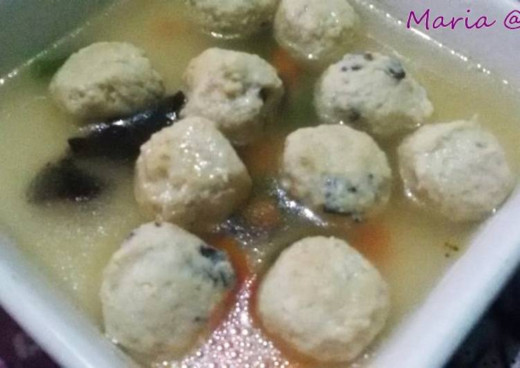 gambar untuk resep makanan Bakso Ayam Jamur