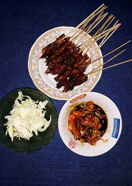 Sate ayam bakar batu maknyusss