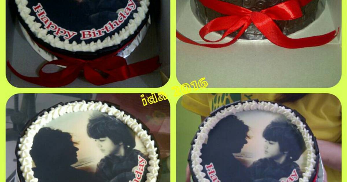 Resep Birthday Cake with Edible Image... Resep Birthday Cake with Edible Image...