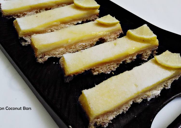 resep makanan LEMON COCONUT BARS