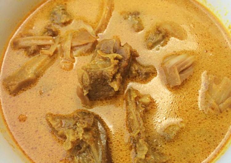 resep lengkap untuk Gulai Daging Campur Nangka