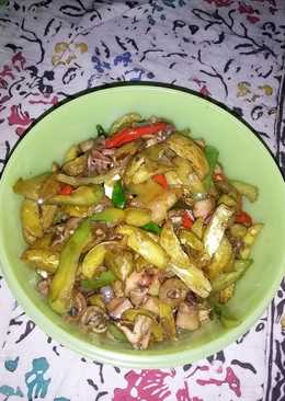 Oseng Jengkol Cumi Asin