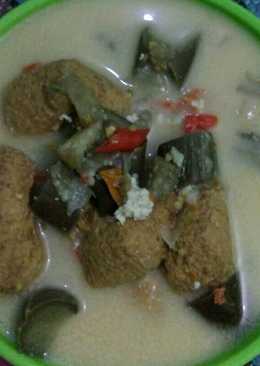 Sayur Terong Tahu Magic Com ala Kos an