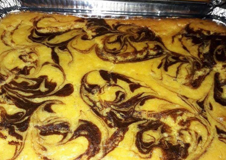 resep makanan Marmer cake keto no tepung