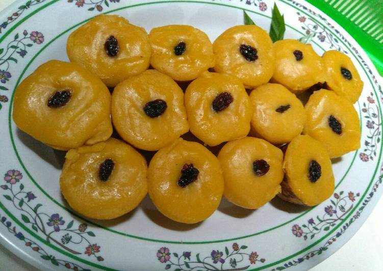 cara membuat Kue lumpur mini labu kuning