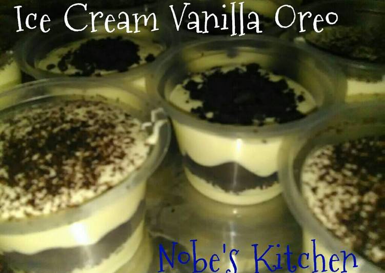 gambar untuk resep Ice Cream Vanilla Oreo