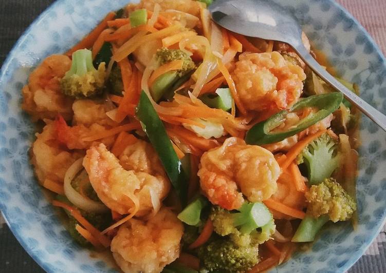 Resep Udang Goreng Tepung Saus Asam Manis Kiriman Dari Stevani Alfionita Al Islams