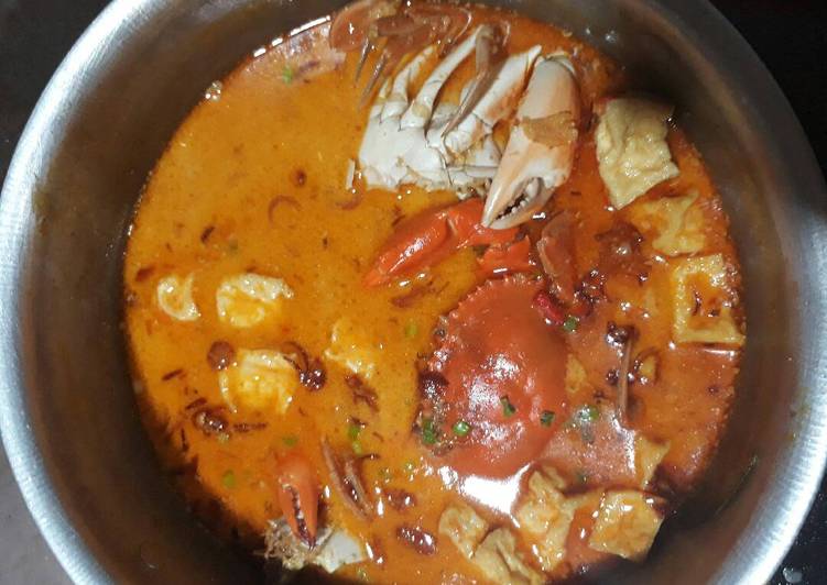 resep lengkap untuk Kare kepiting