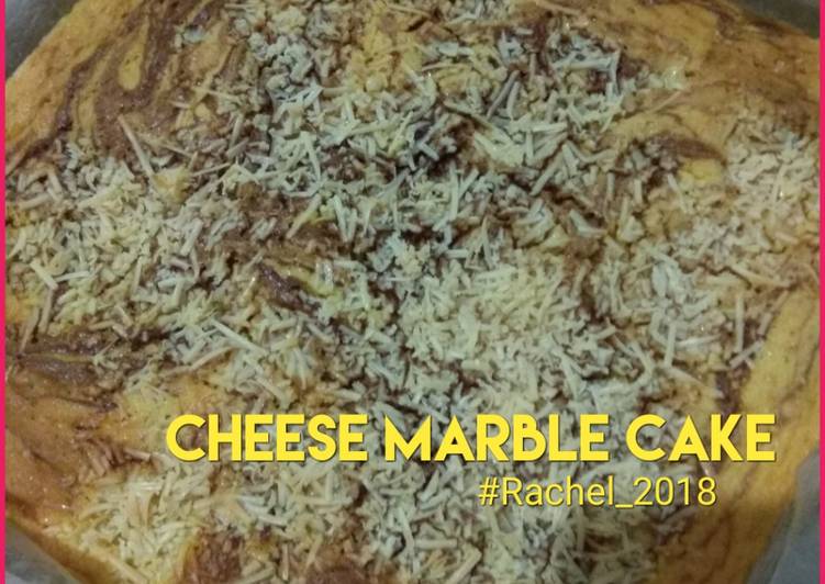 bahan dan cara membuat Cheese Marble Cake Moist