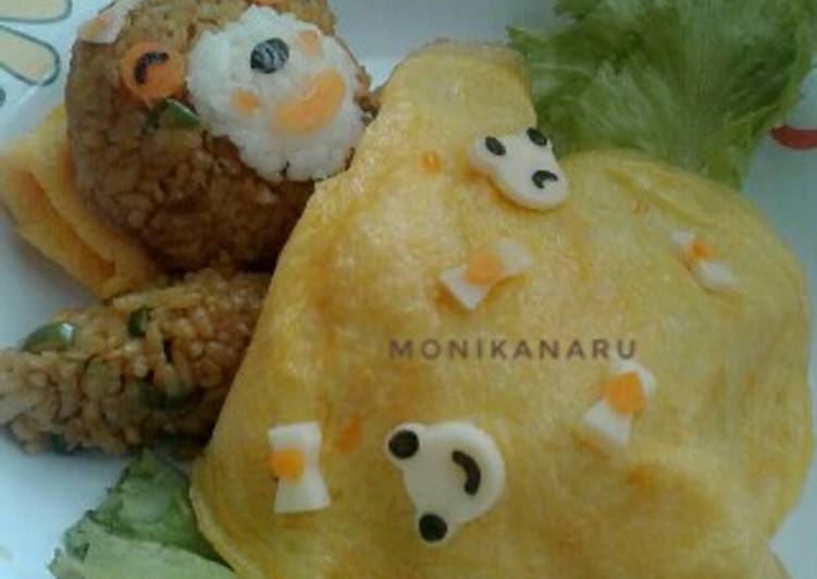 gambar untuk resep makanan Nasi goreng bento bear