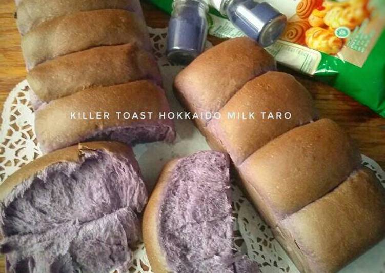 gambar untuk resep Killer Toast Hokkaido Milk Taro