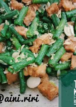 Tumis Kacang Panjang Rebon Tempe