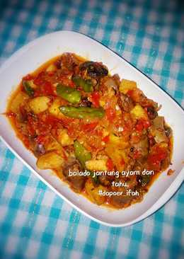 Balado Jantung Ayam & Tahu