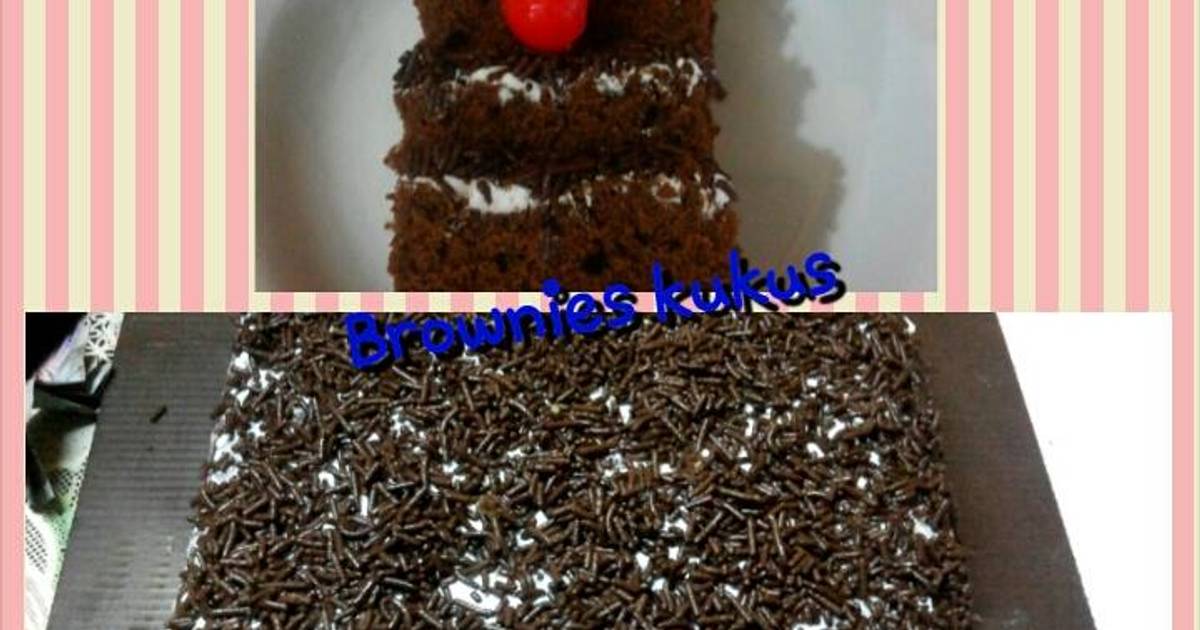 Resep Brownies kukus 4 telur Resep Brownies kukus 4 telur