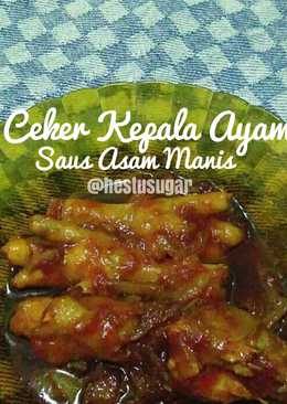 Ceker Kepala Ayam Saus Asam Manis