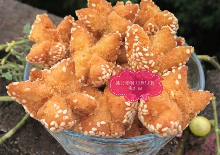 resep lengkap untuk Onde-Onde Ketawa Keju Crunchy