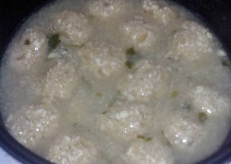 resep lengkap untuk Bakso tahu ricecooker ala anak kos