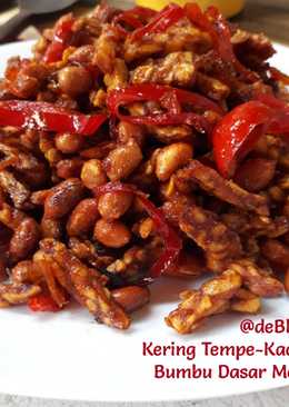 255. Kering Tempe-Kacang Bumbu Dasar Merah