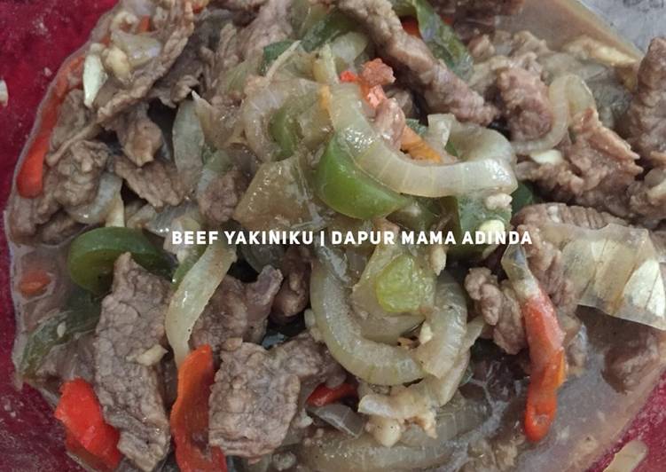 cara membuat Beef Yakiniku