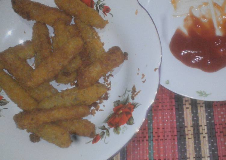 Resep tempe kukus crispy ( lebih mirip nugget tempe ) Dari Ny. syafrizal