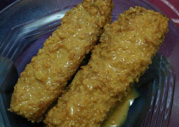 gambar untuk resep Pisang Goreng Crispy x Selai Kacang