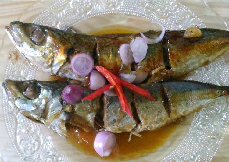 resep masakan Ikan kembung panggang saus tiram