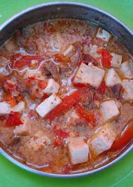 Ati ampela tahu bumbu rujak