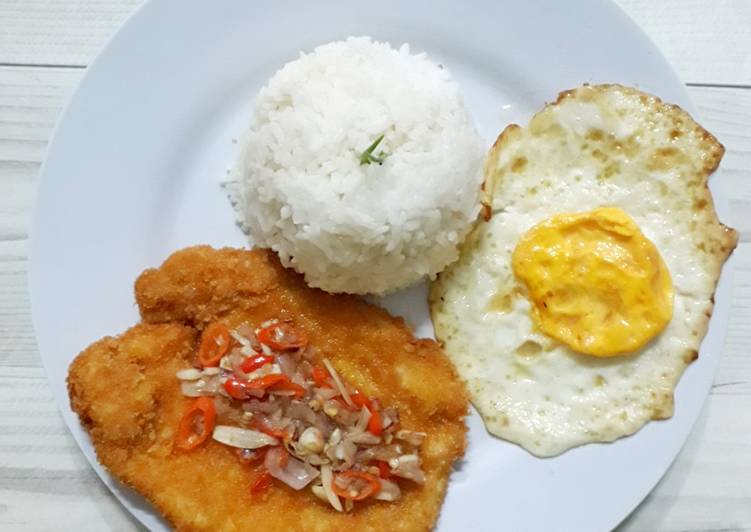 gambar untuk resep makanan Chicken Katsu sambal Matah