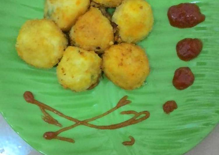 resep masakan BitterBallen a.k.a (bola-bola kentang keju)