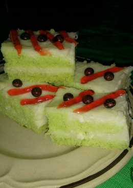 Bolu pandan lapis cream cheese lembut ala asty#jejhes cake#