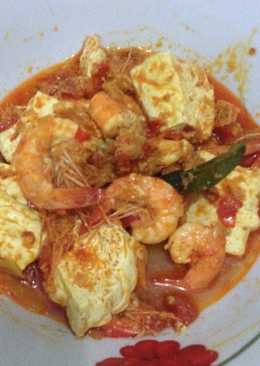 Udang tahu bumbu merah