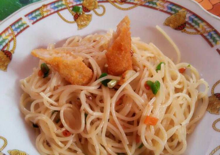  Resep  Spageti ala  gue pedaaaas anak  kos  oleh Dina Dina 