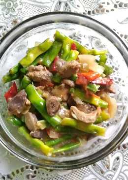 Tumis Kacang Panjang + Ati Ampela