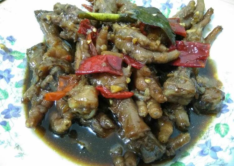 gambar untuk resep makanan Ceker pedas