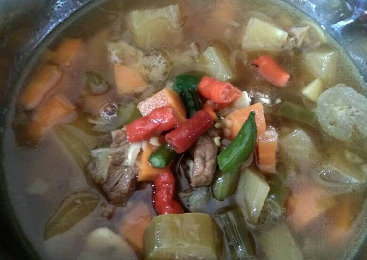 cara membuat Asem asem sayur daging #kita berbagi